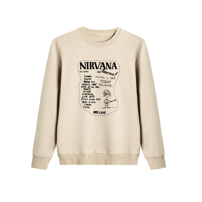 nirvana柯本kurt cobain涅槃车库朋克复古摇滚男女春秋款卫衣外套