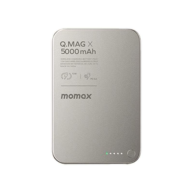【3C认证】MOMAX摩米士超薄便携磁吸充电宝无线快充苹果移动电源