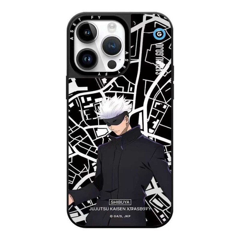 林一同款咒术回战手机壳Magsafe防摔磁吸镜面保护壳适用于苹果iphone17promax/17pro/16/15个性