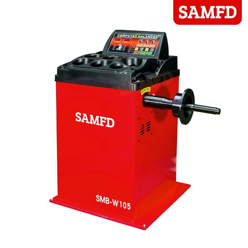 SAMFD轮胎动平衡机汽保设备维修红外激光全自动平衡仪拉尺防护罩