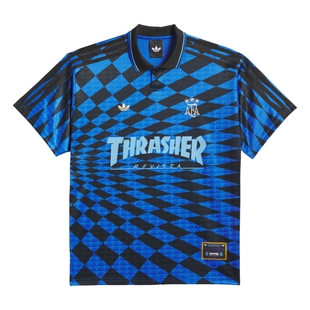 Thrasher X AFA联名滑板风短袖T恤男女夏季adidas阿迪达斯三叶草