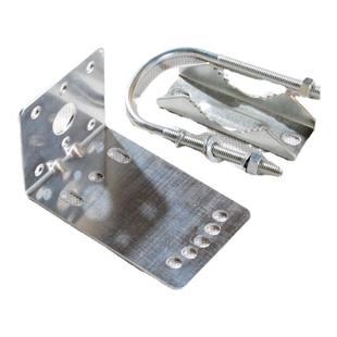 室外玻璃钢天线夹码APWiFi无线基站抱箍L型支架天线固定U型抱杆夹具无线网桥支架室外监控定向天线铁制铝合金