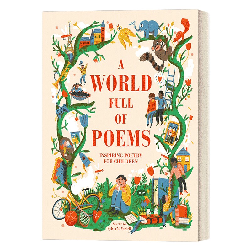 英文原版 A World Full of Poems 全球的诗句 儿童诗歌韵律启蒙插图文学 DK出版 美版 精装 7-9岁 英文版 进口英语原版书籍