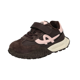 星期六童鞋厚底德训鞋女款2025冬季新款女童加绒阿甘鞋休闲运动鞋