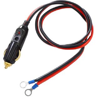 汽车车载大功率12V24V点烟器插头电木全铜大功率气泵通用纯铜插头