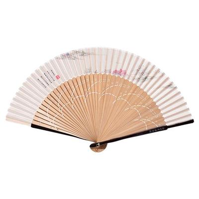 【浙江省博物馆】杭州西湖十景文创女士折扇6.6寸折叠扇旅游礼品