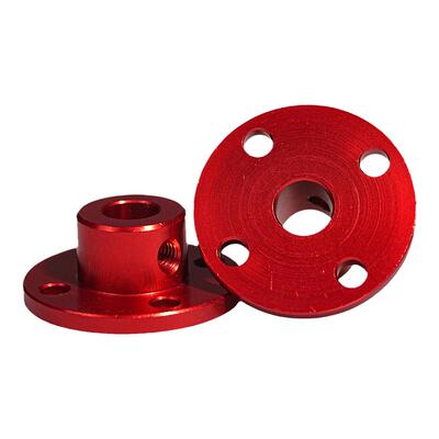 彩色铝合金法兰联轴器 电机光轴3.4/5-6/8mm固定导向连接盘支座