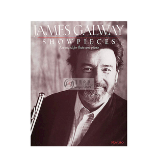 詹姆斯高威 长笛演出作品集 带钢伴 原版进口乐谱书  JAMES GALWAY Show Pieces for Flute and Piano HL14029979
