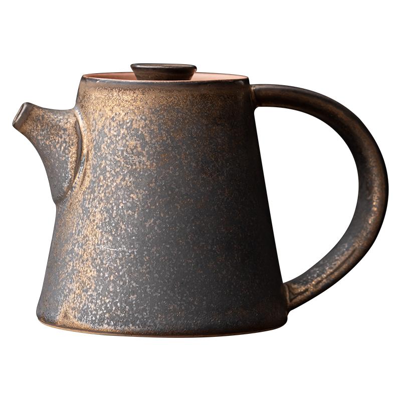 尚岩复古家用茶壶粗陶新品陶壶