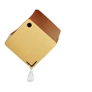 慢物质·黄铜水滴迷你砚滴水滴砚墨滴风水滴迷你书法文房四宝国画砚滴砚台滴水器正方形摆件研墨磨墨墨条专用