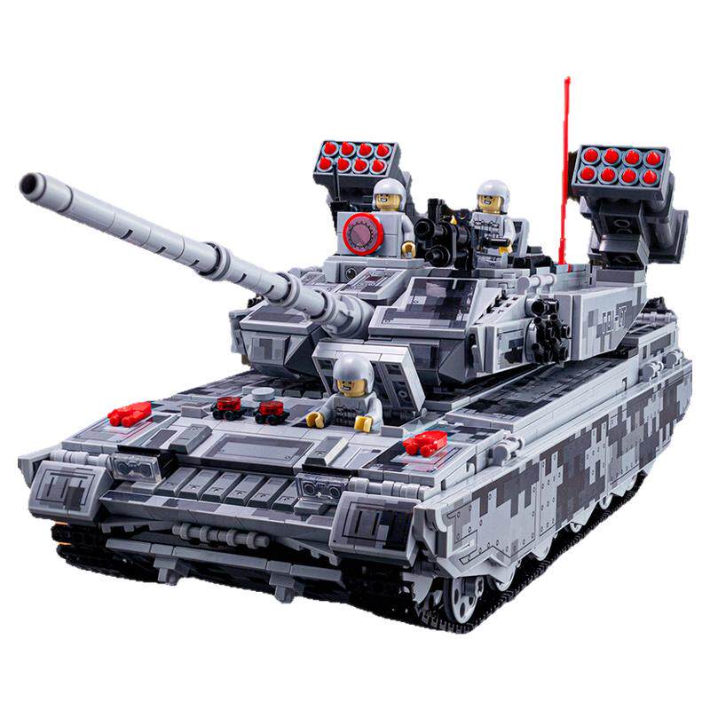 新年礼物新款99A主战坦克积木高难度拼装可开炮玩具电动遥控男孩