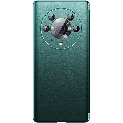 适用荣耀Magic4新款磁吸真皮翻盖