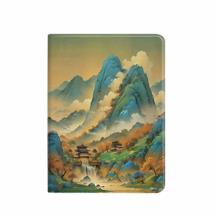 山水画适用ipad11A16新款2026第12代苹果air8/7平板保护壳12.9保护套pro11寸带笔槽7/8/9代10.2全包mini7防摔