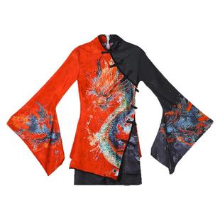 中国风舞蹈服艺考新中式广场舞扇子舞国潮爵士舞打鼓服女团演出服