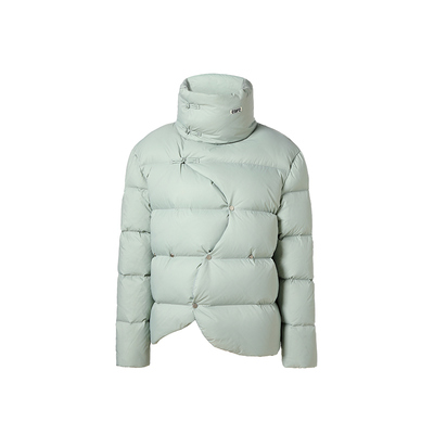 口袋白鸭绒外套小众原创