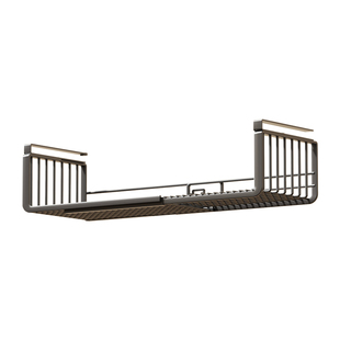 吊柜下可伸缩厨房收纳置物架免打孔柜内保鲜膜储物神器调味品架子