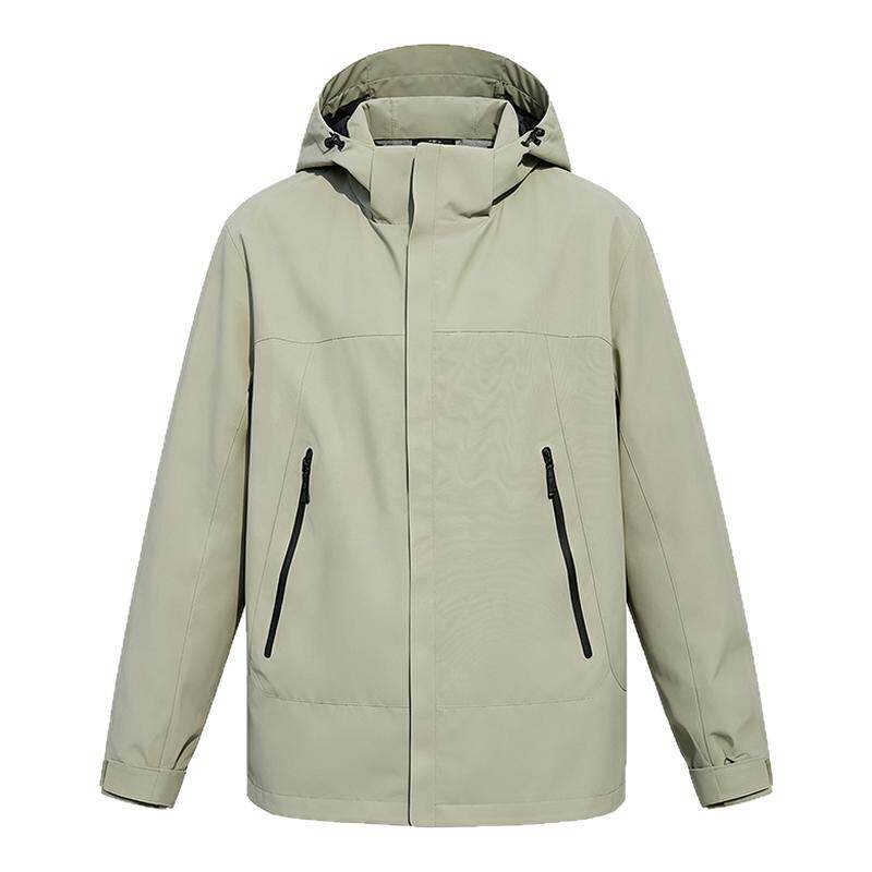 外贸尾货软壳冲锋衣休闲运动登山服连帽宽松百搭情侣防风防水外套
