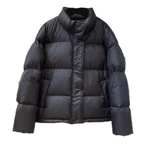 黑色短款羽绒服女小个子2026冬季新款韩版加厚保暖立领面包服外套