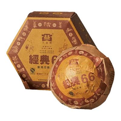 大益普洱老茶2006年经典66熟沱茶