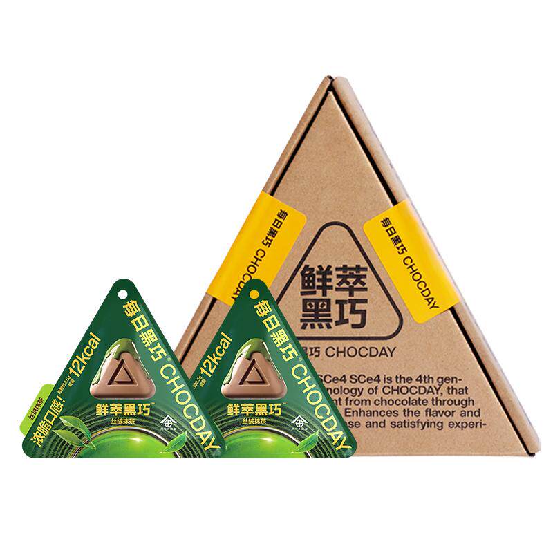 每日黑巧鲜萃黑巧抹茶味90g/盒