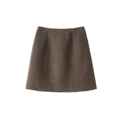 POPCHRIO复古高腰a字短裙包臀裙