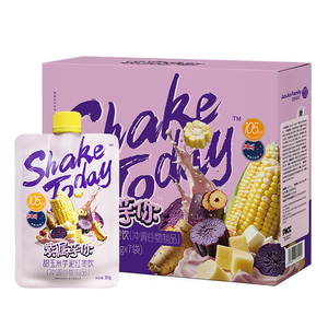 菌君家族谷物摇摇饮代餐奶昔粉低脂即食2盒