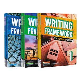 原版进口中小学英语写作专项训练指导技能书 writing framework for Sentence Paragraph Essay writing 句子段落短文写作框架教材