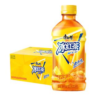 康师傅冰红茶饮料无糖整箱330ml*12瓶迷你小瓶蜜桃乌龙茶青梅绿茶