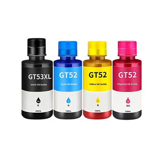 适用惠普GT53XL黑色GT52彩色墨水GT5820 tank 411 311 410 418 519 531 672 725 755 798HP连供打印机GT51XL