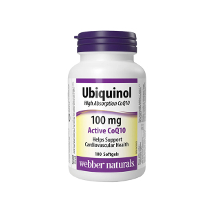 Webber Ubiquinol 还原型辅酶Q10软胶囊 100粒 100mg 加拿大 泛醇