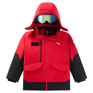 安踏冰甲羽绒|六度芯眼镜版儿童热返科技25年冬季铂晶羽绒羽绒服