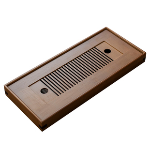 禾阳 竹制茶盘家用简易托盘功夫茶具沥水干泡盘茶海小茶台