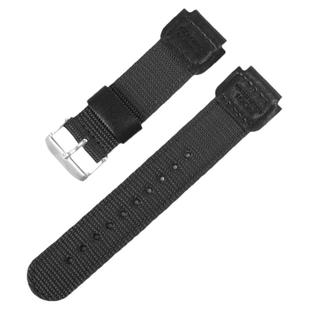 代用卡西欧小方块AE-1200/1300/F91W/F84凸口防水帆布尼龙手表带