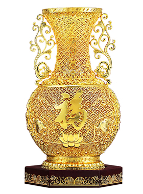 金玉满堂铜花瓶摆件乔迁礼物
