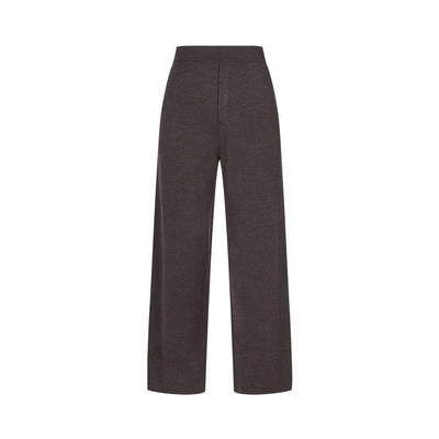 LESS新款绵羊毛宽松直筒针织裤女