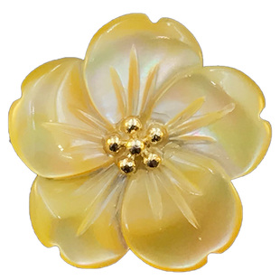 贝琳黄贝花朵小胸针女无痕高端磁吸扣强力快拆防走光扣针配饰5266