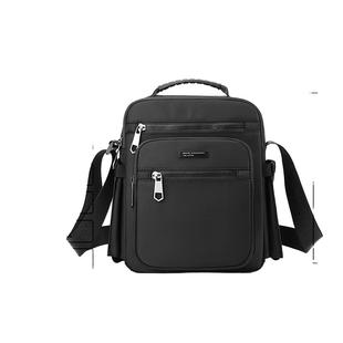 斜挎包男大容量牛津布新款通勤邮差包男士户外放水杯爸爸斜挎背包