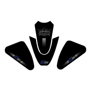 摩小二适用钱江闪300S油箱贴全套贴膜贴纸鱼骨贴防磨拉花配件改装