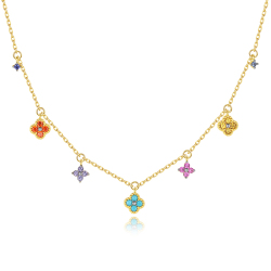 幸运四叶花项链AGATHA