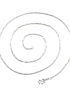 长款胖mm素链可穿吊坠足银999