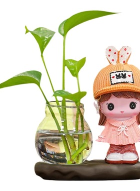 卡通娃娃创意情侣家居摆件卧室好物简约现代客厅办公室装饰品摆件