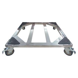 全自动洗衣机底座万向轮不锈钢可移动支架冰箱架子消毒柜洗碗机架