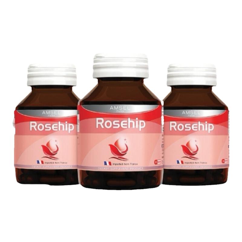 AMSEL 玫瑰果胶囊 30粒 3瓶装