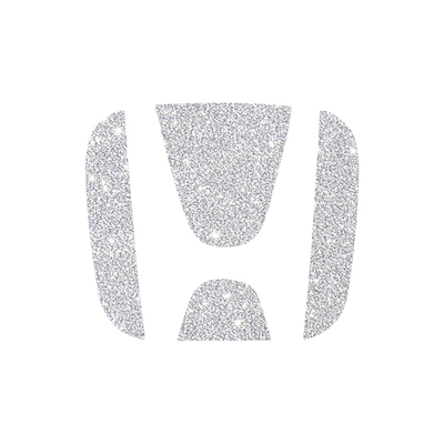 星河膜本田前车标钻闪贴膜