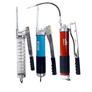 卡尔森手动毛毛虫黄油枪透明双杠拉链式打黄油弹专用抢润滑脂油枪