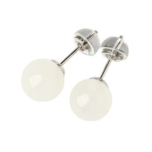 宫里上新和田玉耳钉女纯银玉石冬季高级感耳饰国风送妈妈生日礼物