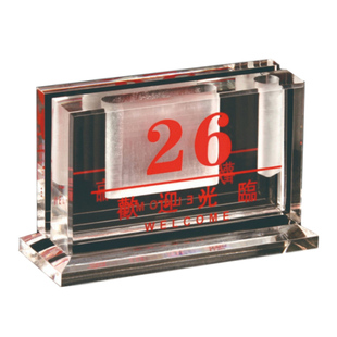 酒店西餐厅台卡桌牌酒水牌餐桌亚克力拱形台号牌餐座牌菜单夹订座