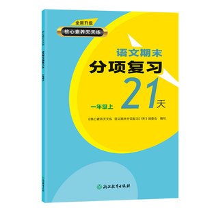 新版 语文期末分项复习21天一二三四五六年级上下册可选 核心素养天天练单元同步测试期中末综合复习冲刺检测试卷浙江教育