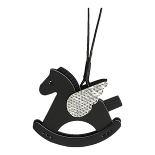 童趣系列手工制真皮拼接珍稀皮摇摇马小飞马车载吊饰挂饰包包挂件