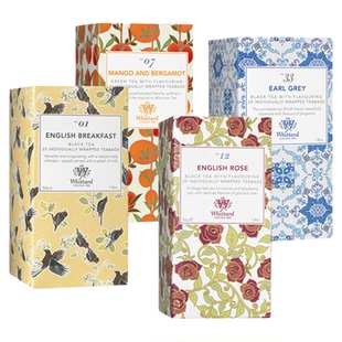 英国Whittard发现茶系列红茶绿茶玫瑰伯爵独立茶包袋泡茶进口送礼